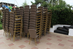 Стифиращи столове от ратан за малки заведения